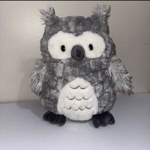 Mary Meyer 10” Baby Owl Plush Stuffed Animal Toy Gray & White Soft Bird